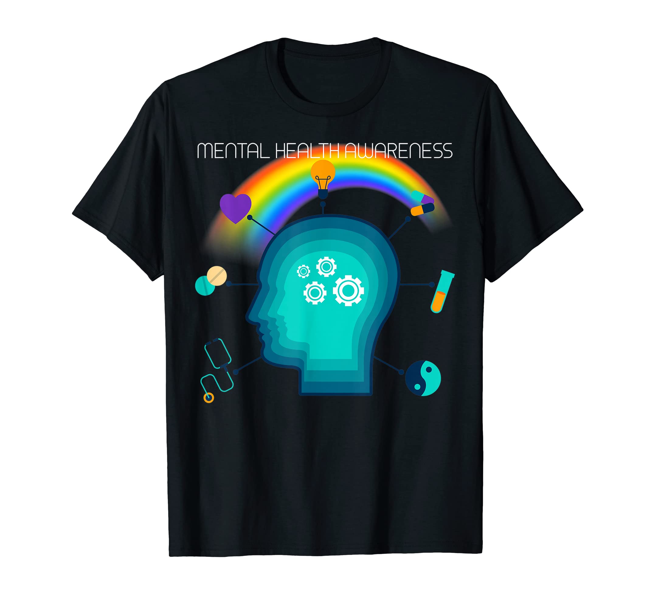 Mental Health Pride T-Shirt - Custom Art Print Men Women - T-Shirt, Sweatshirt, Hoodie