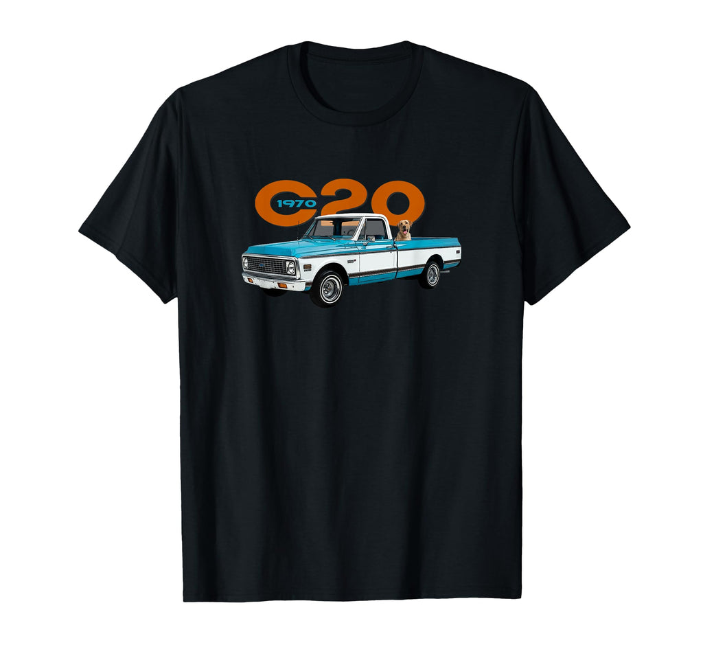 1970 C20 Pick Up Truck 2 Tone Pickup T-Shirt - Novelty Apparel Men Women - T-Shirt, Sweatshirt, Hoodie