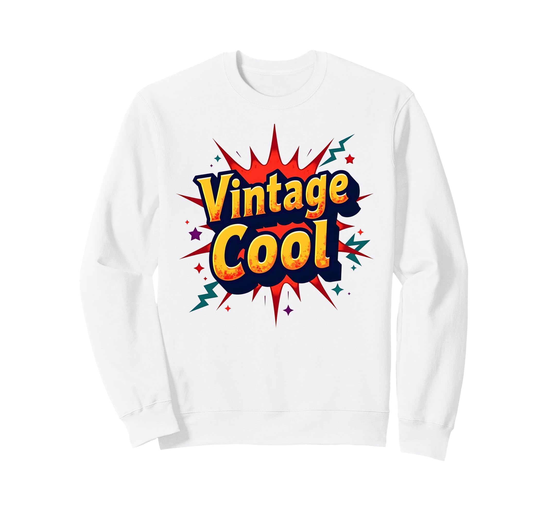 Pop Art Explosion Nostalgia Sweatshirt - Fun Novelty Design for Adults - T-Shirt, Sweatshirt, Hoodie