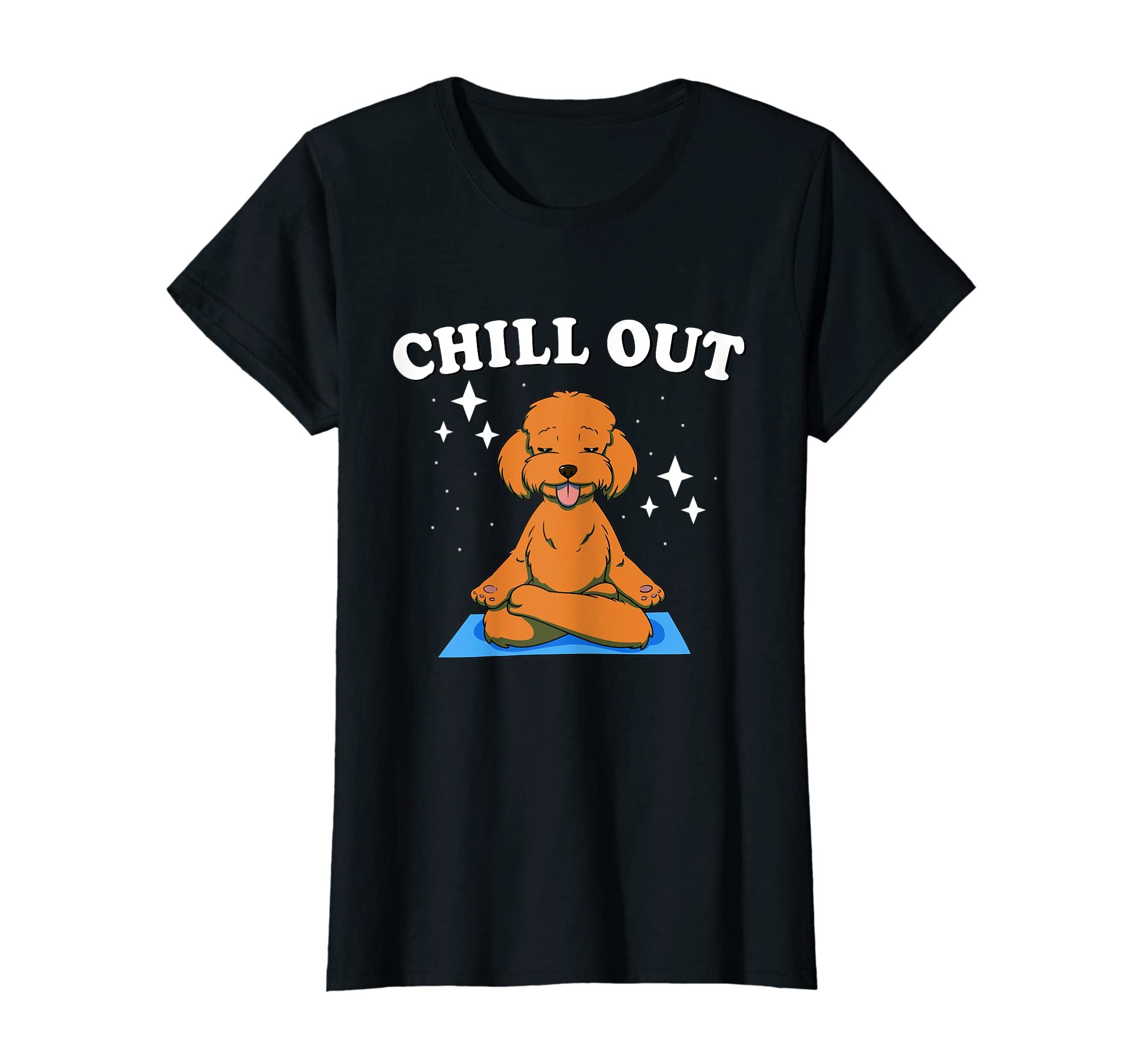 Womens Funny Poodle Dog Yoga T-Shirt - Unique Graphic Men Women - T-Shirt, Sweatshirt, Hoodie