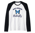 Anti Social Butterfly Funny Sweatshirt - Custom Art Print for Adults - T-Shirt, Sweatshirt, Hoodie