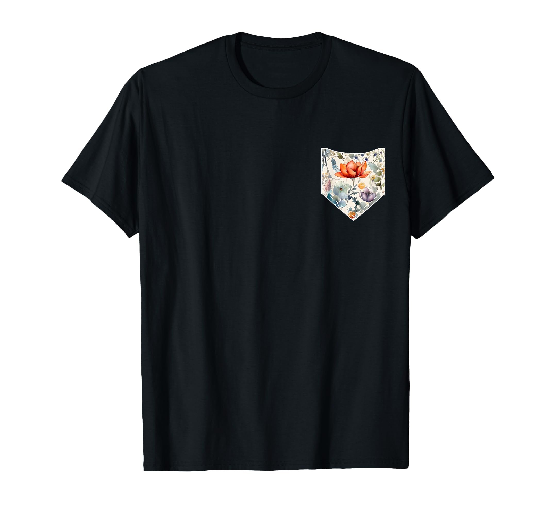 Floral Pocket Blooming Summer T-Shirt - Graphic Print for Adults - T-Shirt, Sweatshirt, Hoodie