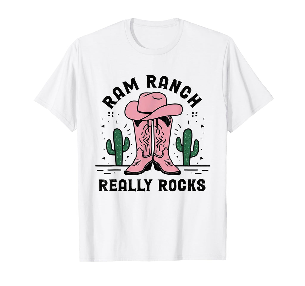 Ram Ranch Really Rocks Cowboy Hat Western T-Shirt - Trendy Graphic Unisex - T-Shirt, Sweatshirt, Hoodie
