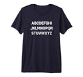 Minimalist Alphabet Typography Tri T-Shirt - Custom Art Print for Adults - T-Shirt, Sweatshirt, Hoodie