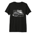 66 67 Nova Ss Muscle Car American Flag T-Shirt - Custom Art Print Unisex - T-Shirt, Sweatshirt, Hoodie