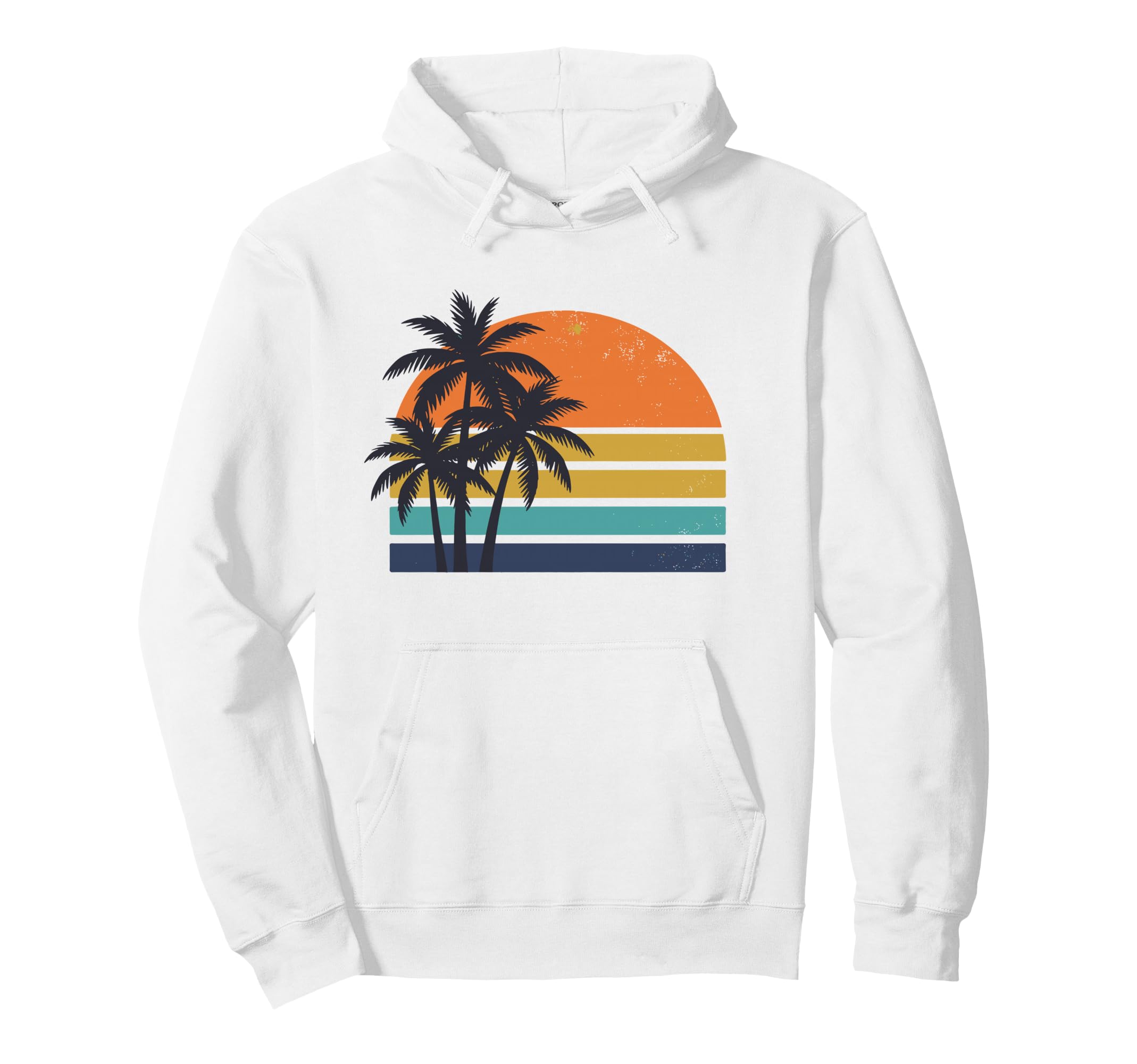 Palm Trees Sunset Beach Summer Hoodie - Trendy Graphic Men Women - T-Shirt, Sweatshirt, Hoodie