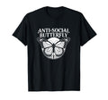 Gothic Antisocial Butterfly Aesthetic T-Shirt - Aesthetic Graphic Unisex - T-Shirt, Sweatshirt, Hoodie