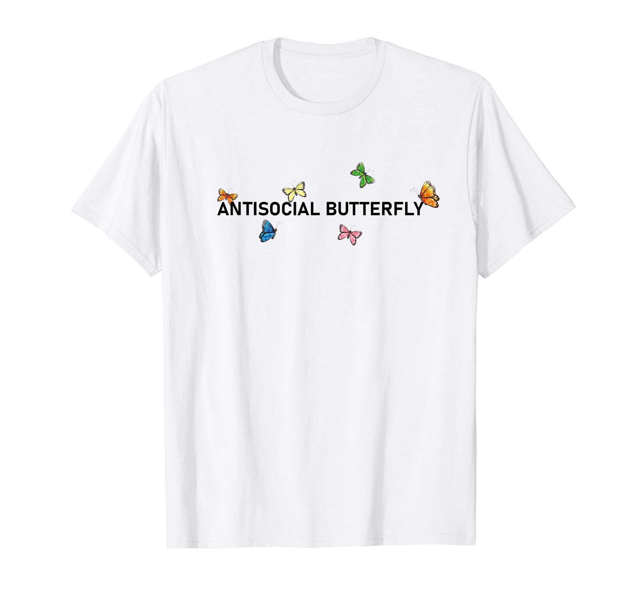 Antisocial Butterflys Grunge Aesthetic T-Shirt - Trendy Graphic Unisex - T-Shirt, Sweatshirt, Hoodie