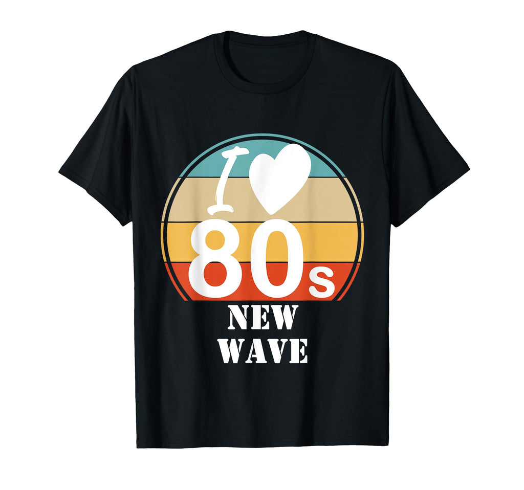 I Love 80S New Wave Music Sunset T-Shirt - Streetwear Style for Adults - T-Shirt, Sweatshirt, Hoodie