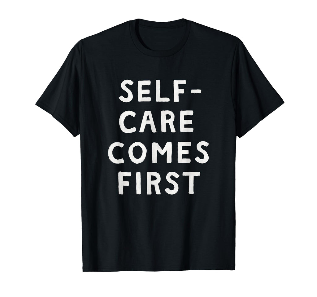 Threadless Me And Moon Self Care Comes T-Shirt - Minimalist Print Unisex - T-Shirt, Sweatshirt, Hoodie