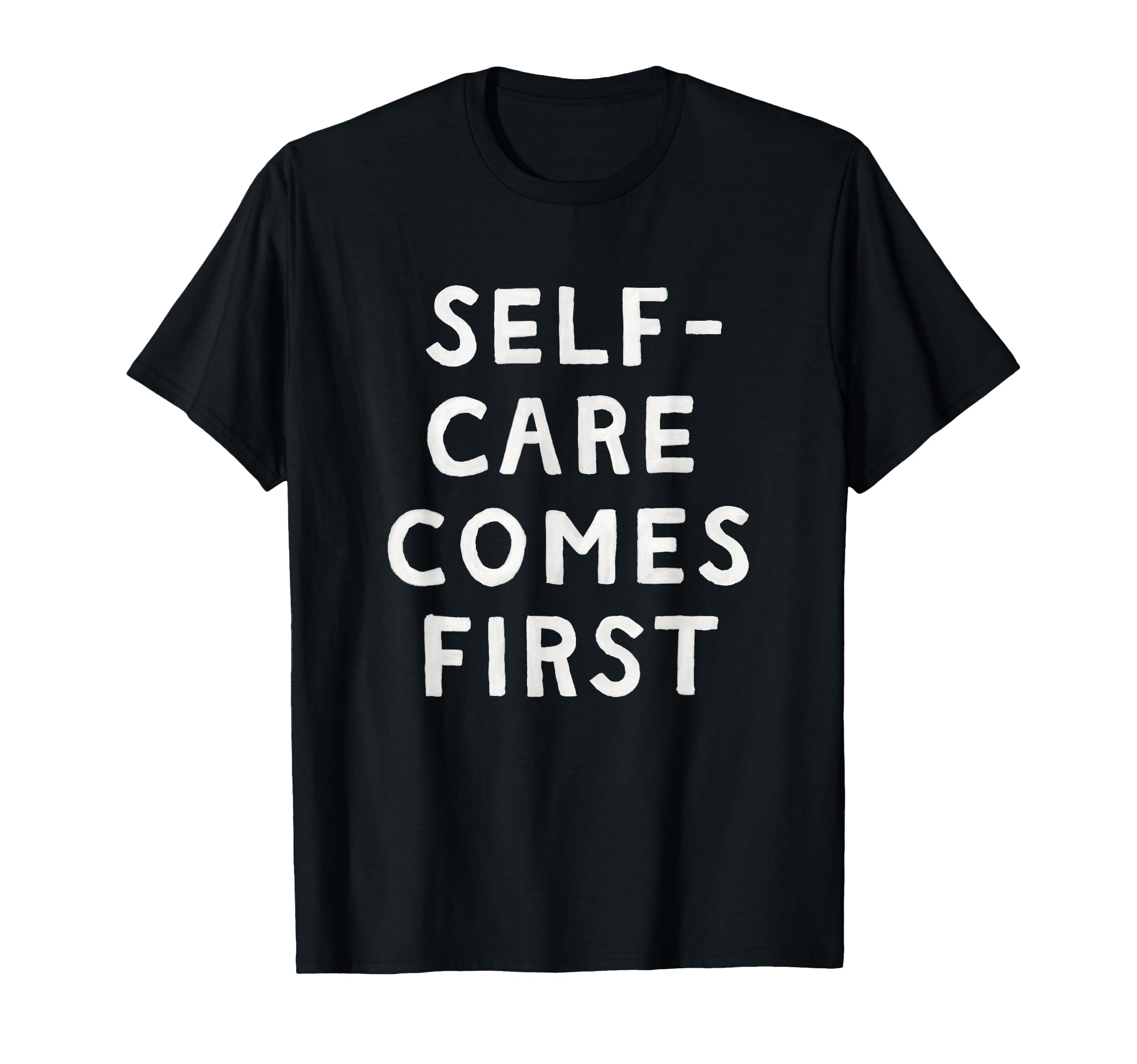 Threadless Me And Moon Self Care Comes T-Shirt - Minimalist Print Unisex - T-Shirt, Sweatshirt, Hoodie