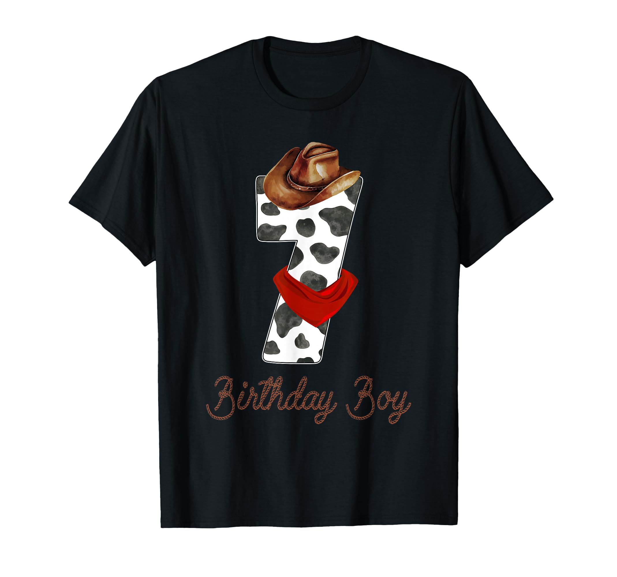 Its My 7Th Birthday 7 Years Old Cowboy T-Shirt - Aesthetic Graphic Unisex - T-Shirt, Sweatshirt, Hoodie