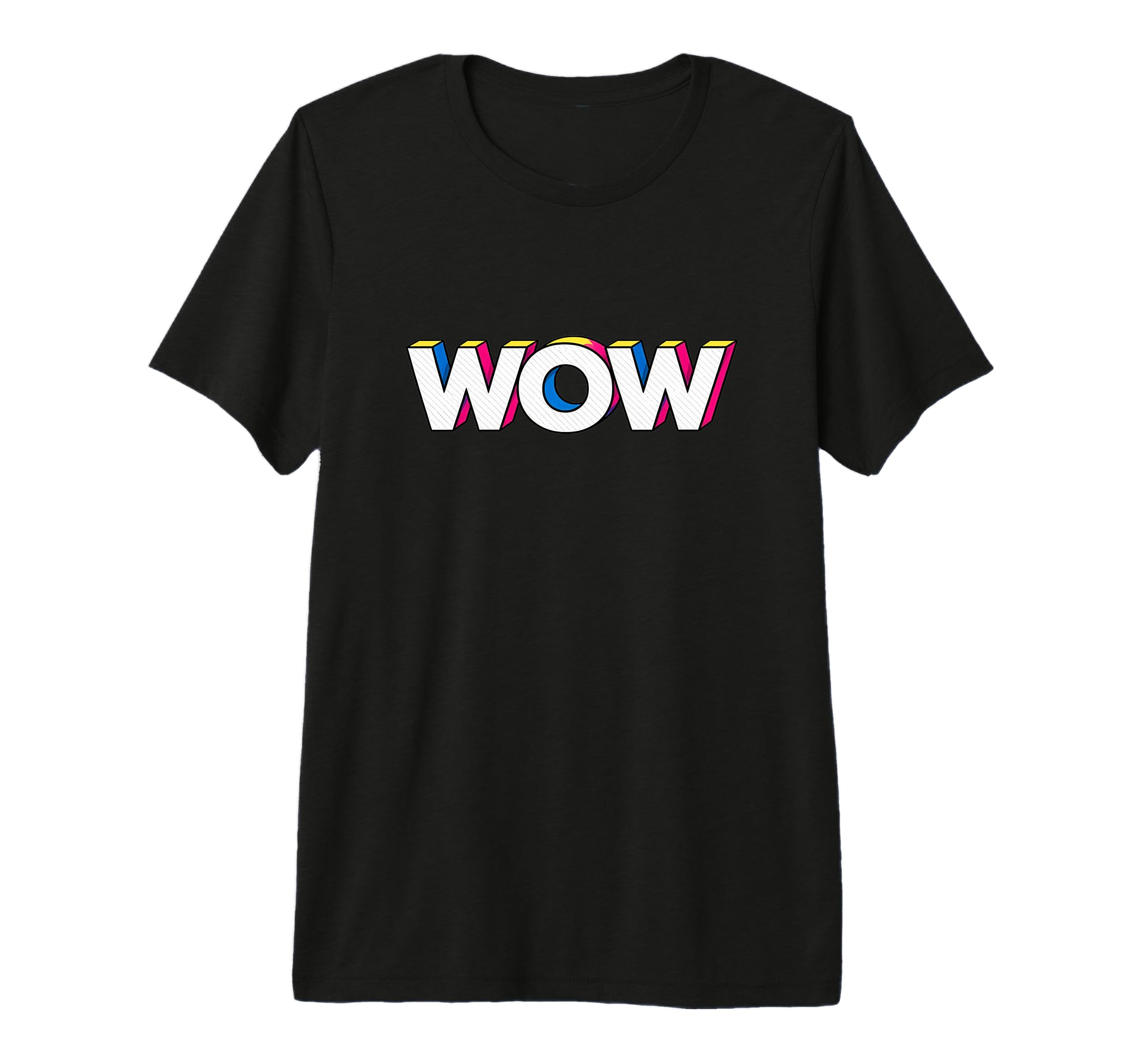 Fun Expression Wow Pop Art Typography T-Shirt - Graphic Print Men Women - T-Shirt, Sweatshirt, Hoodie