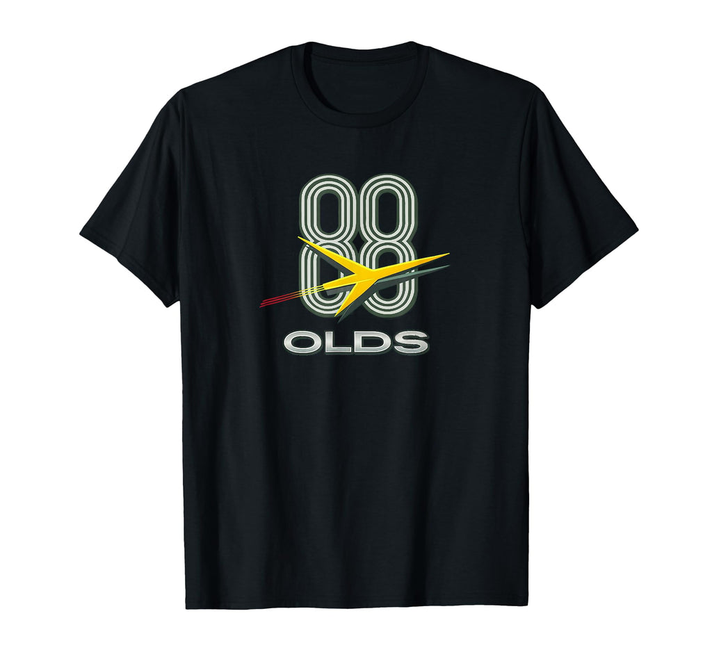 Olds 88 Rocket V8 Badge Art T-Shirt - Fun Novelty Design Men Women - T-Shirt, Sweatshirt, Hoodie