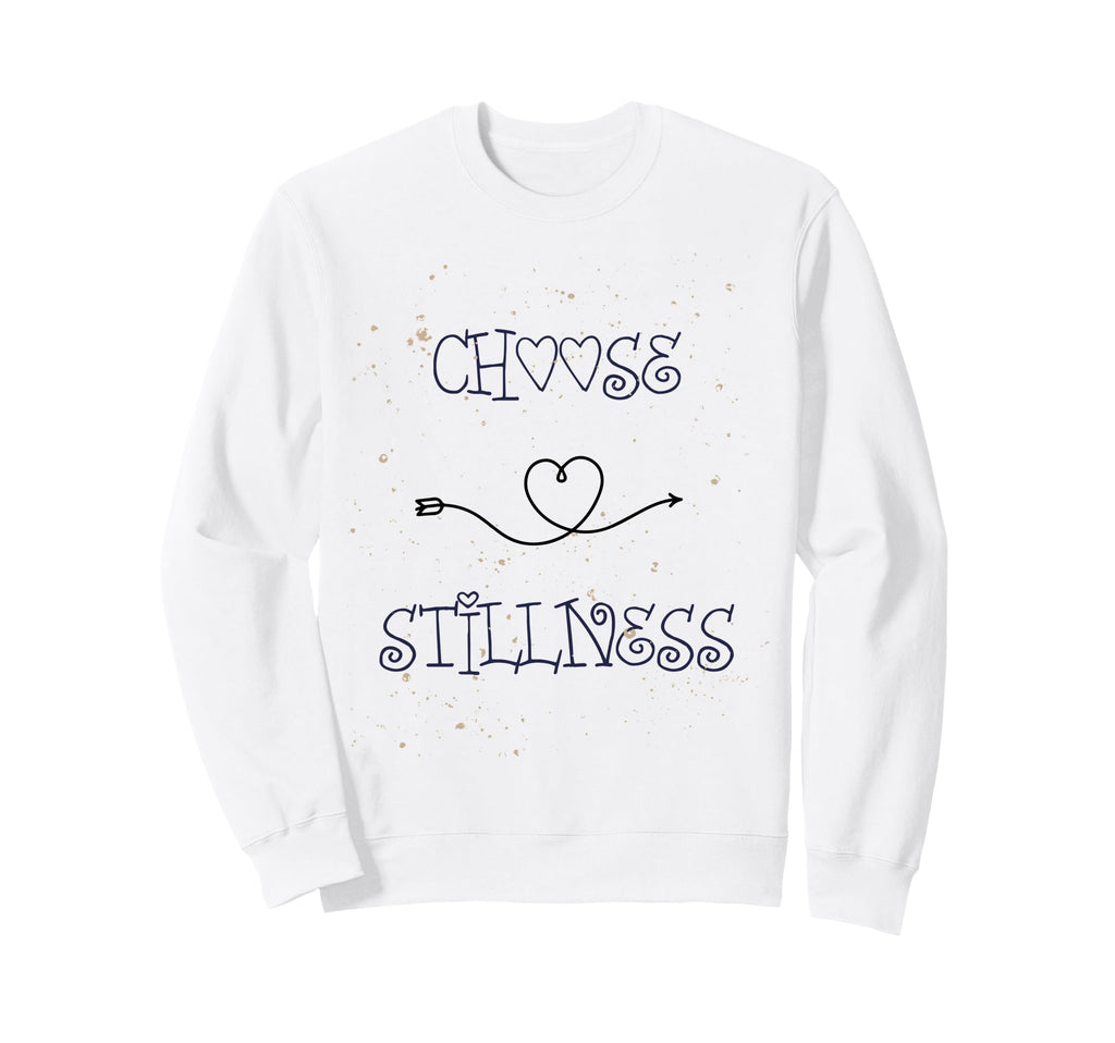 Choose Stillness Minimalist Heart Arrow Sweatshirt - Trendy Graphic Unisex - T-Shirt, Sweatshirt, Hoodie