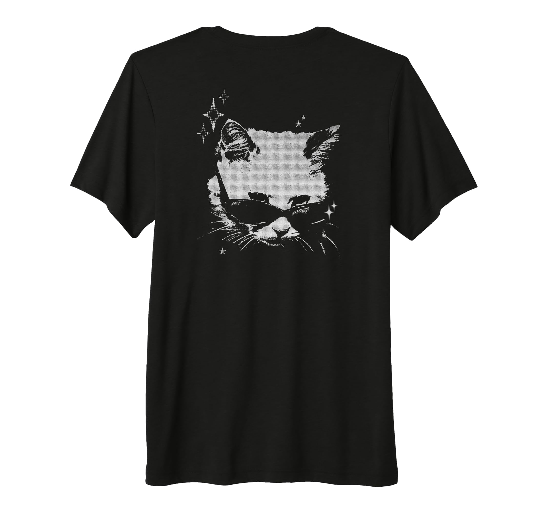 Y2K Cat Sunglasses Silly 90S 2000S T-Shirt - Minimalist Print for Adults - T-Shirt, Sweatshirt, Hoodie