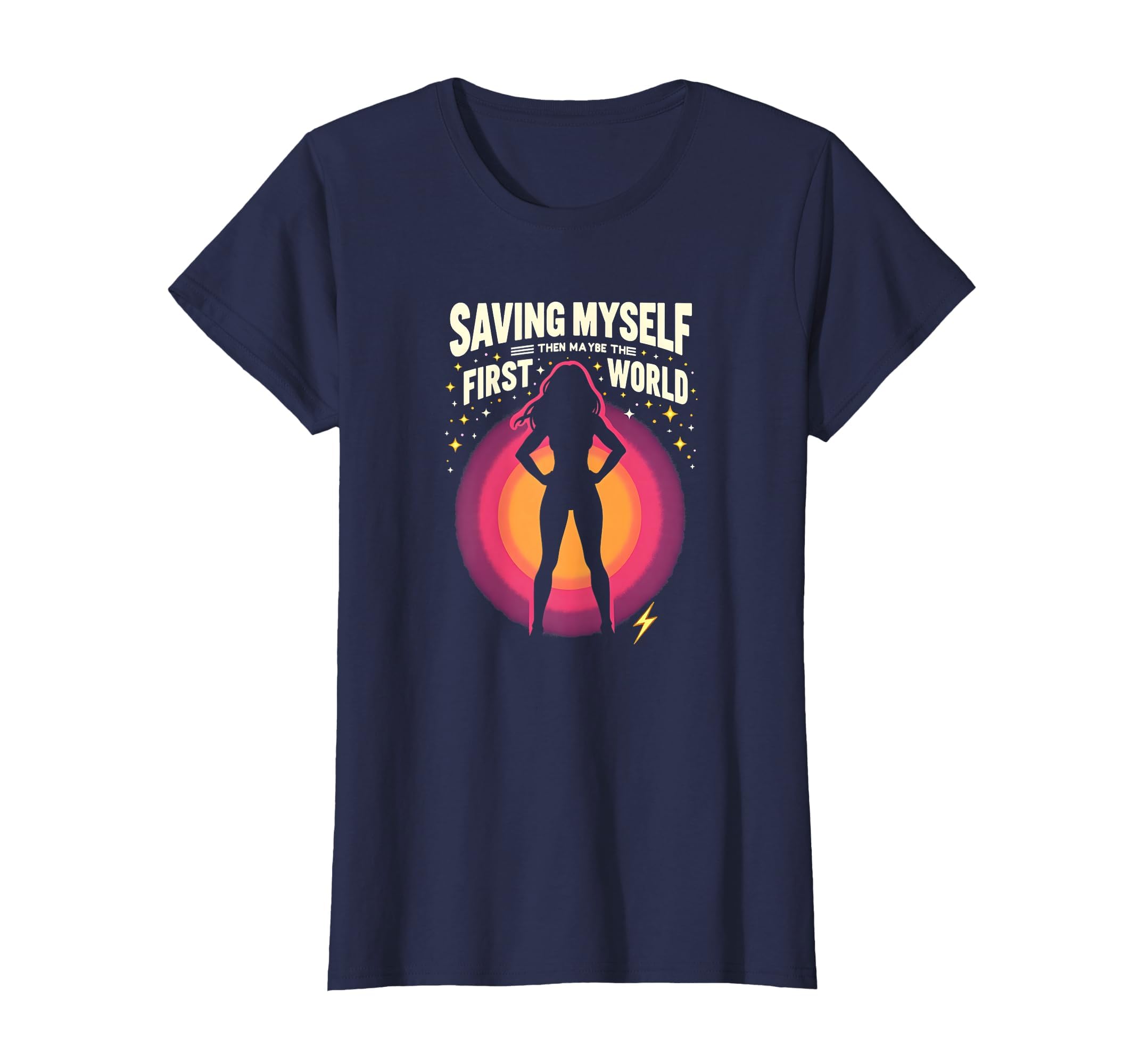 Superhero Self Care Saving Myself First T-Shirt - Trendy Graphic Unisex - T-Shirt, Sweatshirt, Hoodie