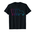 Golden Retriever Silhouette Synthwave T-Shirt - Custom Art Print Men Women - T-Shirt, Sweatshirt, Hoodie