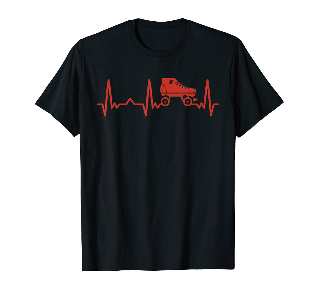 Heartbeat Love Roller Skating T-Shirt - Streetwear Style for Adults - T-Shirt, Sweatshirt, Hoodie