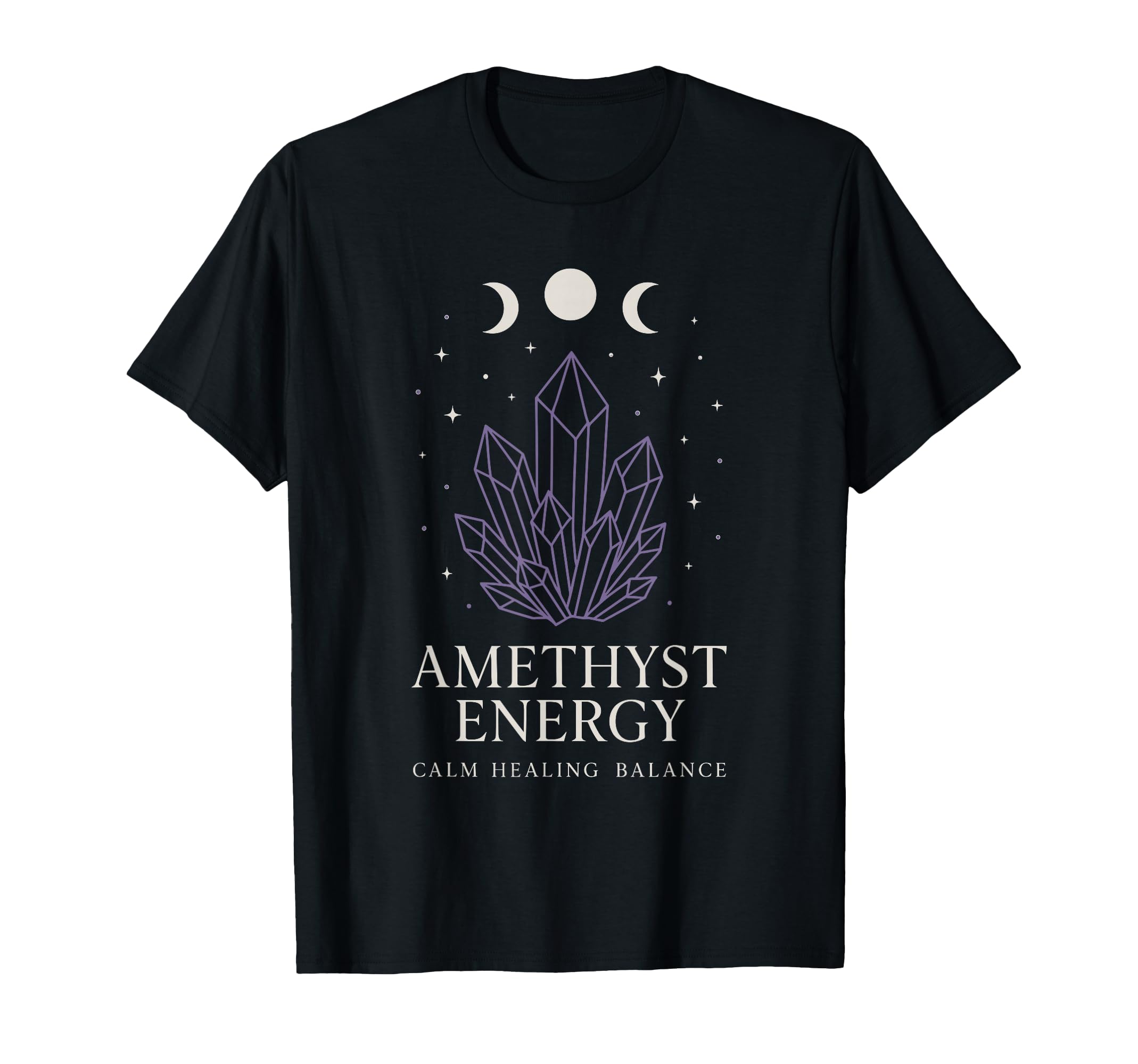 Amethyst Addict Healing Crystal T-Shirt - Fun Novelty Design for Adults - T-Shirt, Sweatshirt, Hoodie