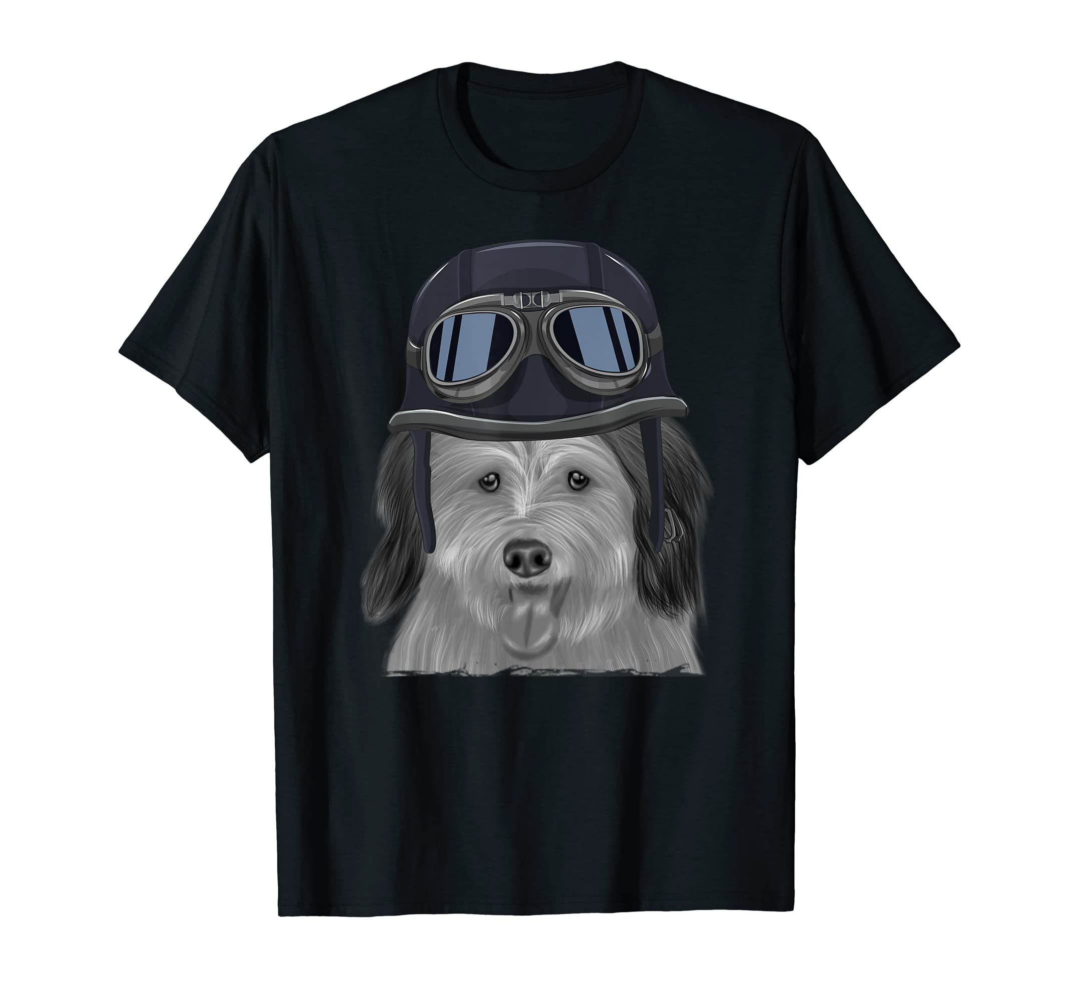 Coton De Tulear Wearing T-Shirt - Casual Everyday Wear Men Women - T-Shirt, Sweatshirt, Hoodie