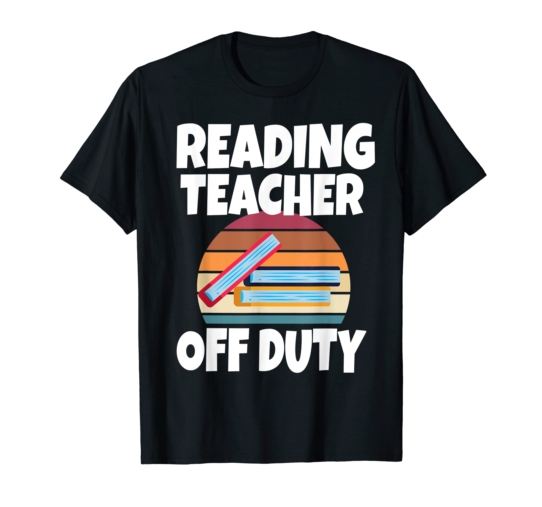 Readingteacher Off Duty Sunset T-Shirt - Minimalist Print Men Women - T-Shirt, Sweatshirt, Hoodie