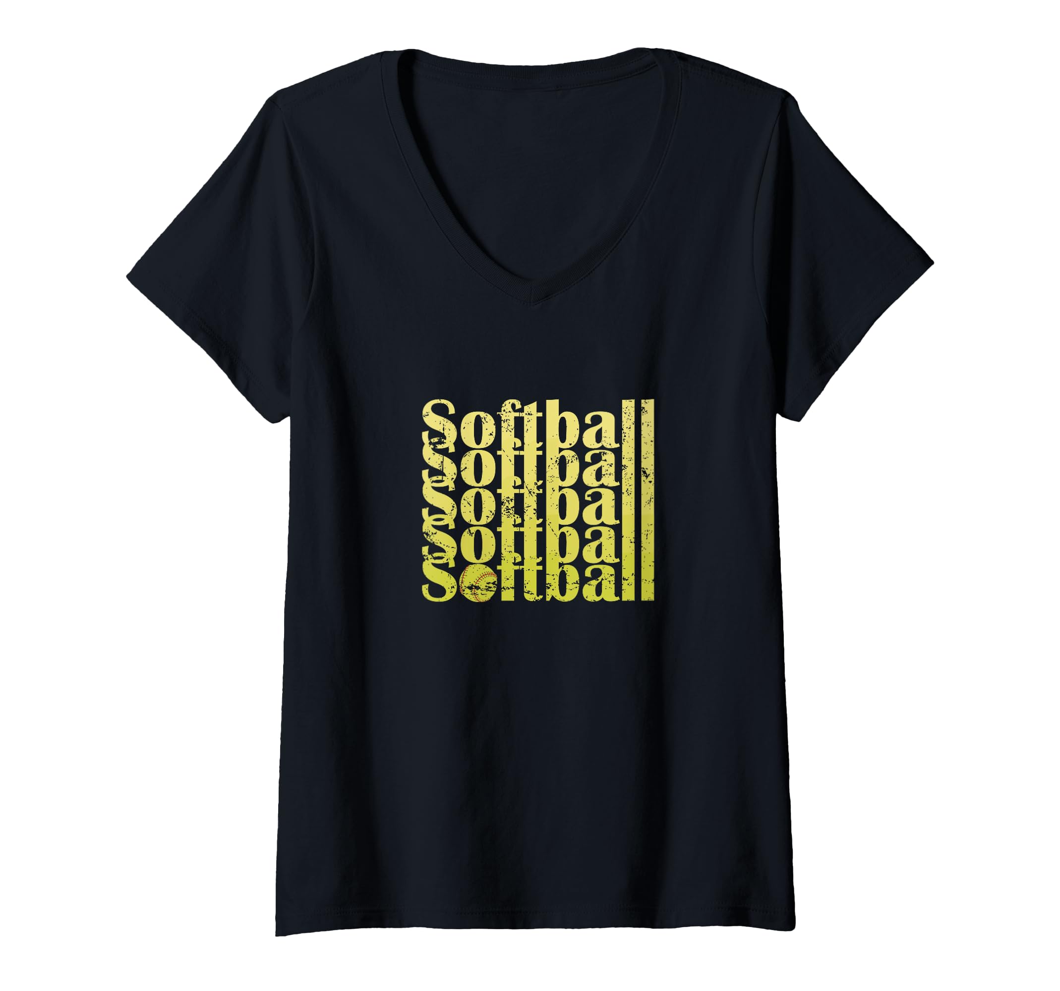 Softball Sports Typography Softball T-Shirt - Custom Art Print Men Women - T-Shirt, Sweatshirt, Hoodie
