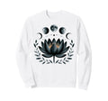 Lotus Flower Moon Phases Zen Yoga Lover Sweatshirt - Graphic Print Unisex - T-Shirt, Sweatshirt, Hoodie