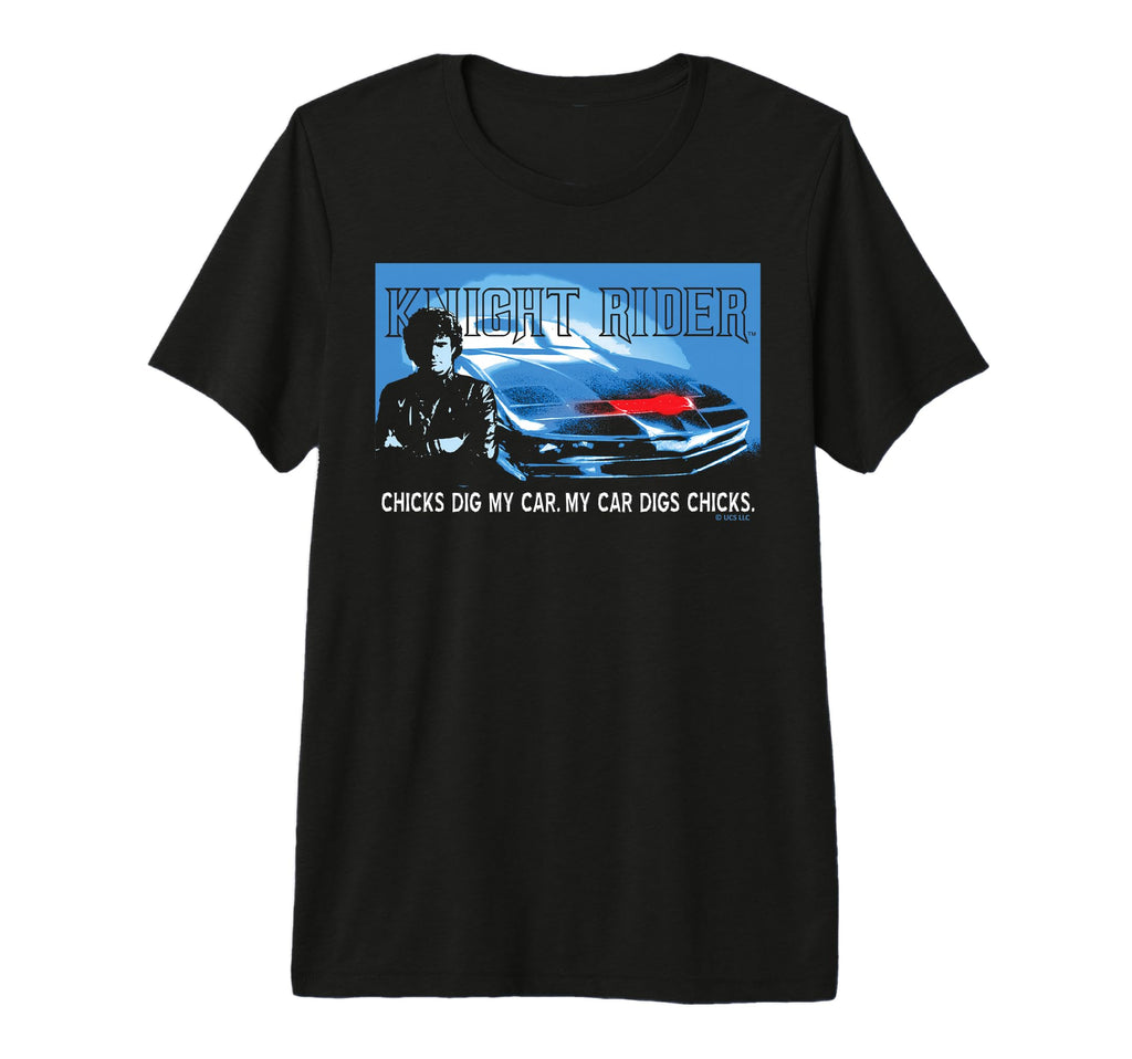Knight Rider Chicks Dig My Car Tri T-Shirt - Casual Everyday Wear Unisex - T-Shirt, Sweatshirt, Hoodie