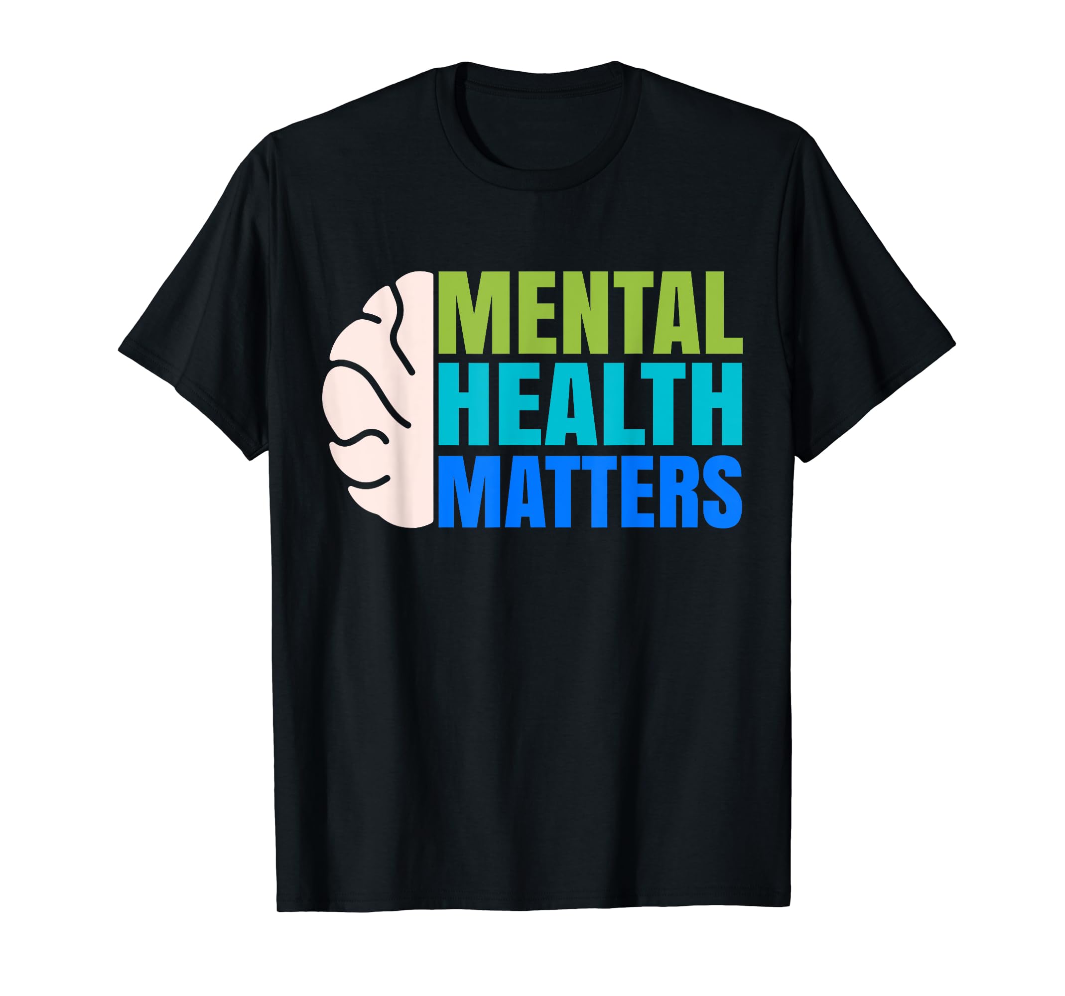 Mental Health Matters Green Mental T-Shirt - Minimalist Print Unisex - T-Shirt, Sweatshirt, Hoodie