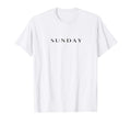 Sunday Chic Minimalist Type Brunch Self T-Shirt - Trendy Graphic Men Women - T-Shirt, Sweatshirt, Hoodie