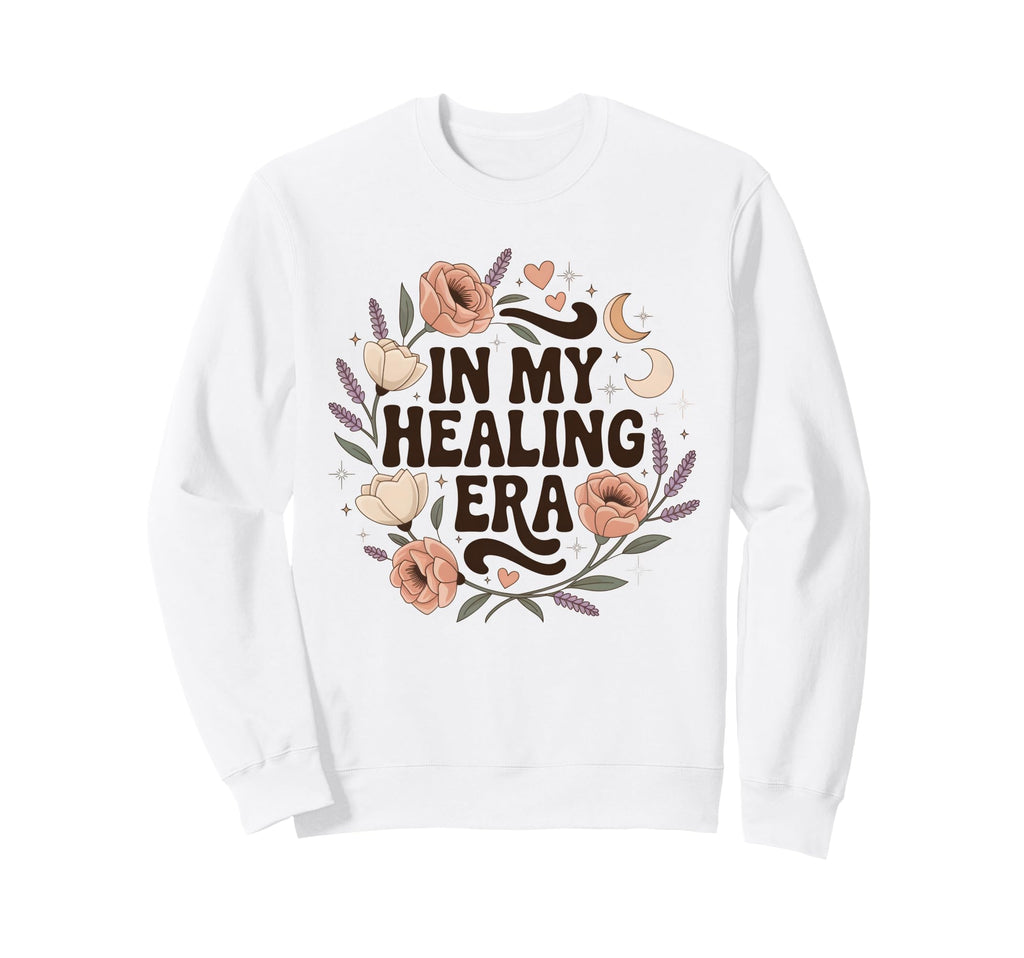 My Healing Era Groovy Self Care Sweatshirt - Fun Novelty Design Men Women - T-Shirt, Sweatshirt, Hoodie