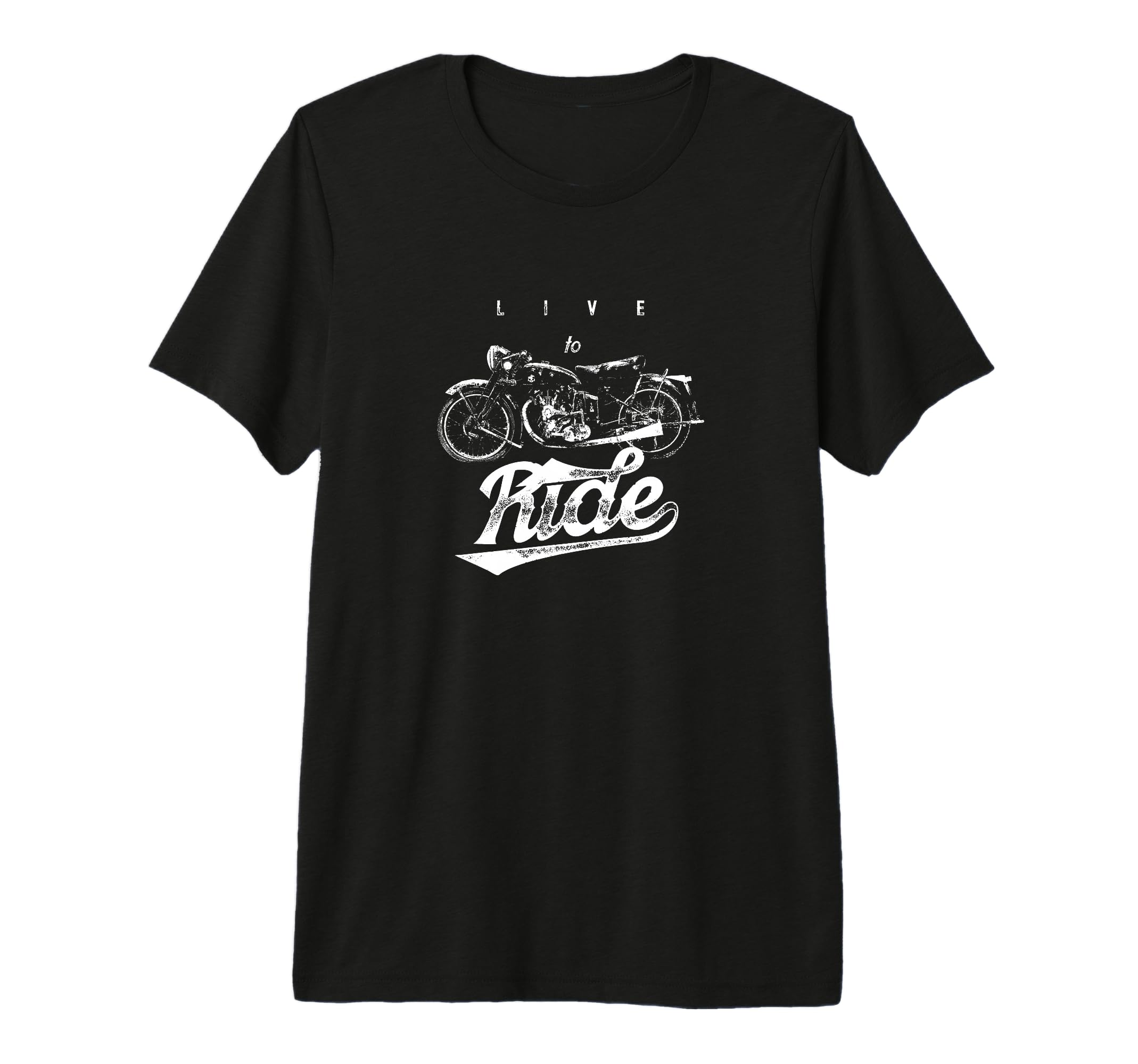 Snirt Live To Ride Motorcycle Biker Hoodie - Minimalist Print Men Women - T-Shirt, Sweatshirt, Hoodie
