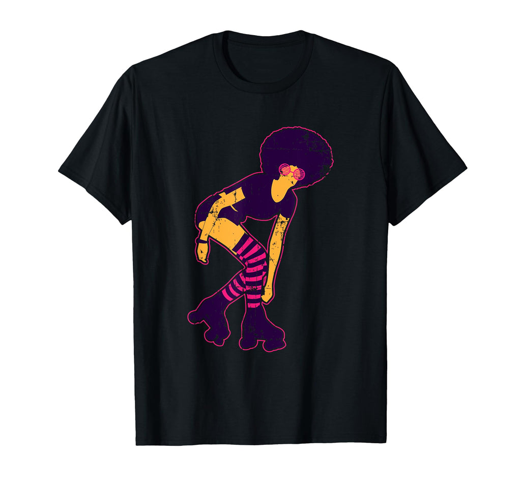 70S Rollerskating Roller Skates T-Shirt - Unique Graphic Men Women - T-Shirt, Sweatshirt, Hoodie