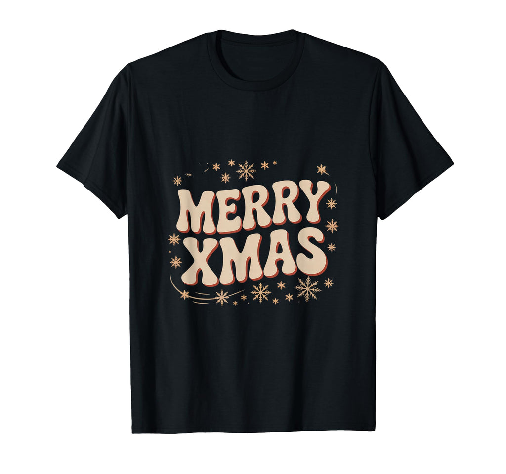 Merry Groovy Typography T-Shirt - Custom Art Print Men Women - T-Shirt, Sweatshirt, Hoodie