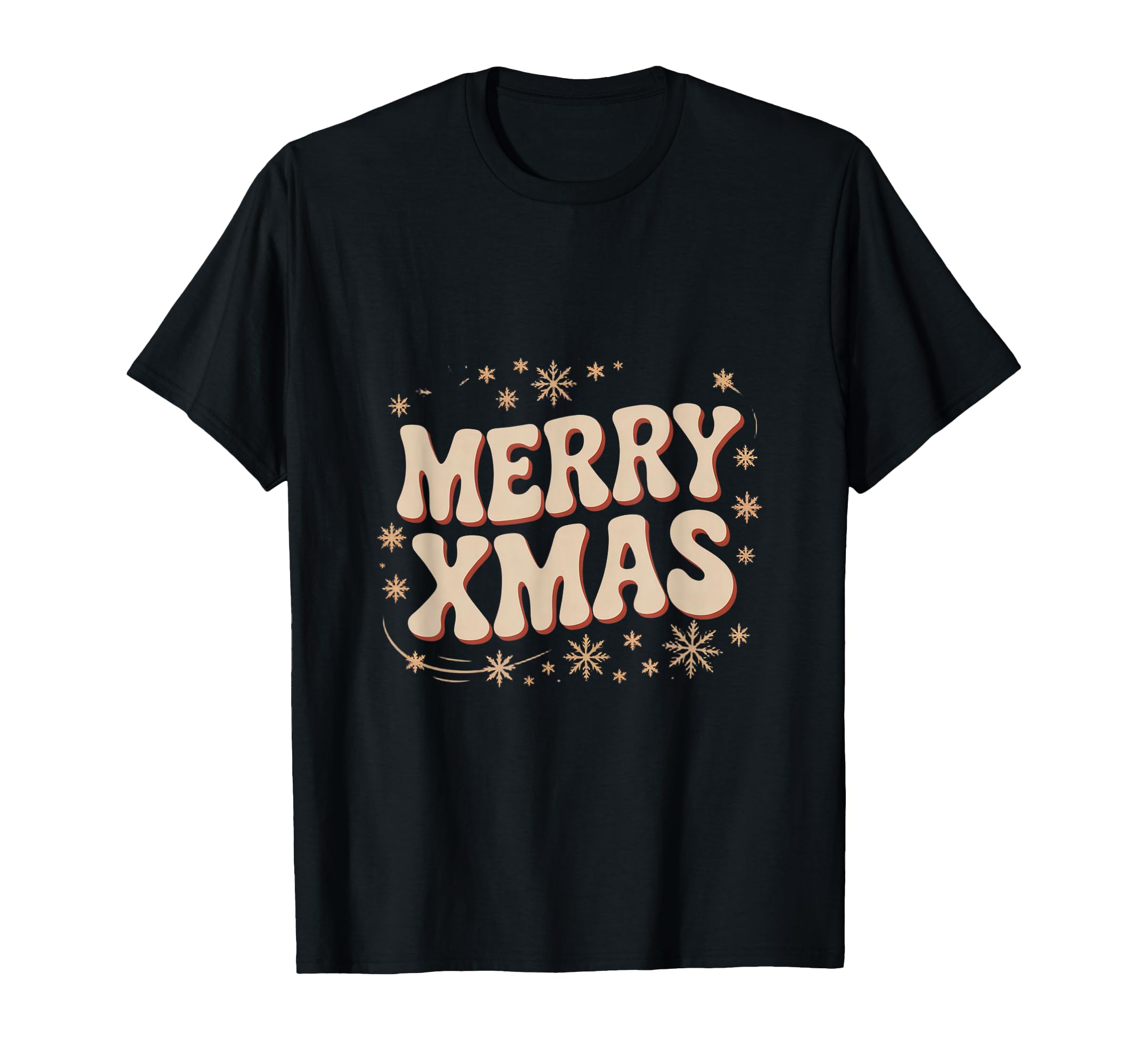 Merry Groovy Typography T-Shirt - Custom Art Print Men Women - T-Shirt, Sweatshirt, Hoodie
