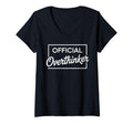 Womens Overthinker Funny Sarcastic V T-Shirt - Minimalist Print Men Women - T-Shirt, Sweatshirt, Hoodie