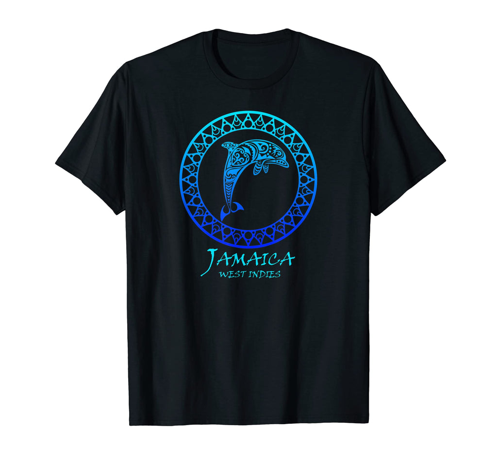 Jamaica West Indies Tribal Dolphin T-Shirt - Streetwear Style Men Women - T-Shirt, Sweatshirt, Hoodie