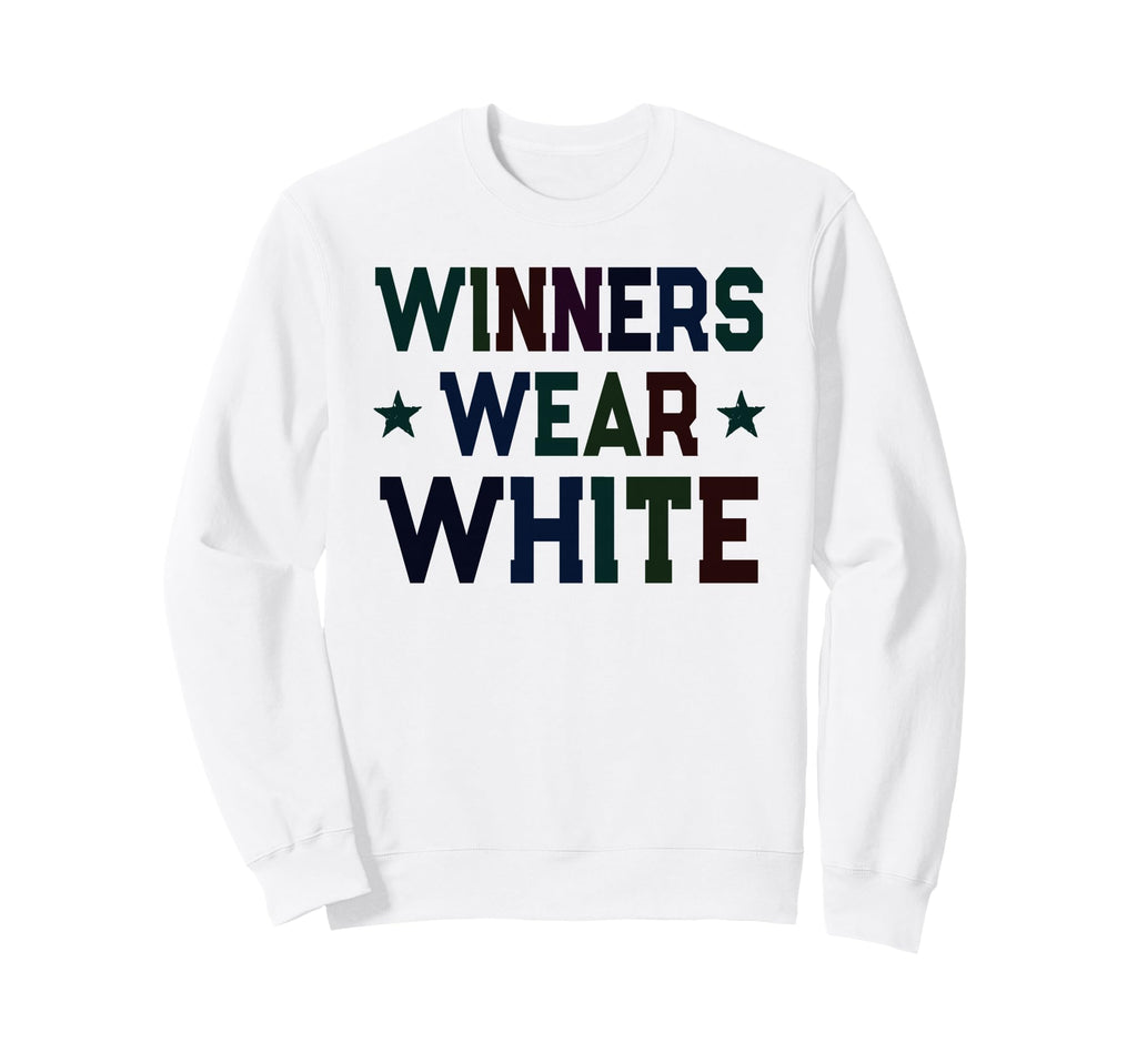 Winners Wear White Field Day Run Sweatshirt - Custom Art Print Men Women - T-Shirt, Sweatshirt, Hoodie