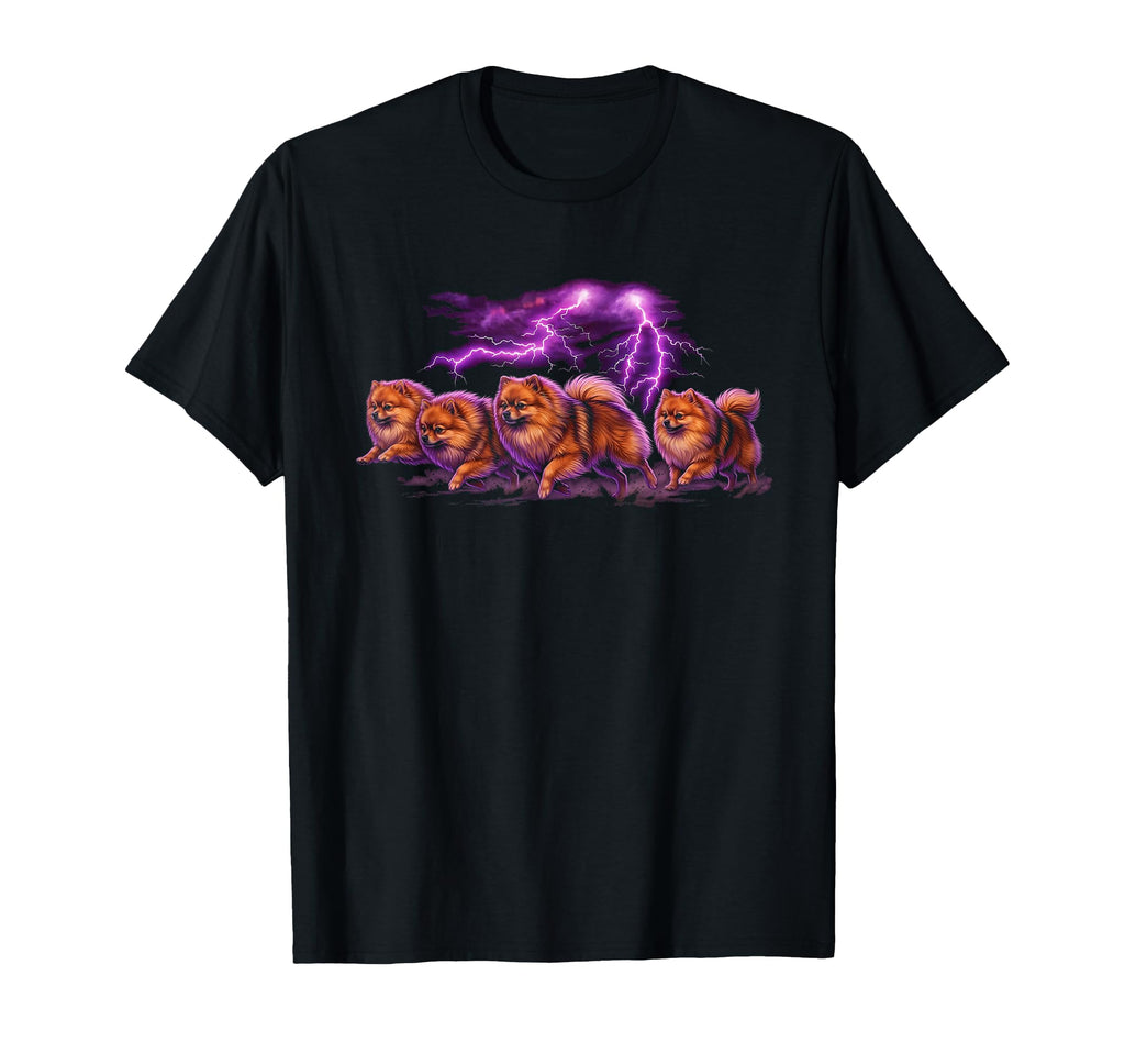 Pomeranian 90S Dog Lover 80S T-Shirt - Custom Art Print Men Women - T-Shirt, Sweatshirt, Hoodie