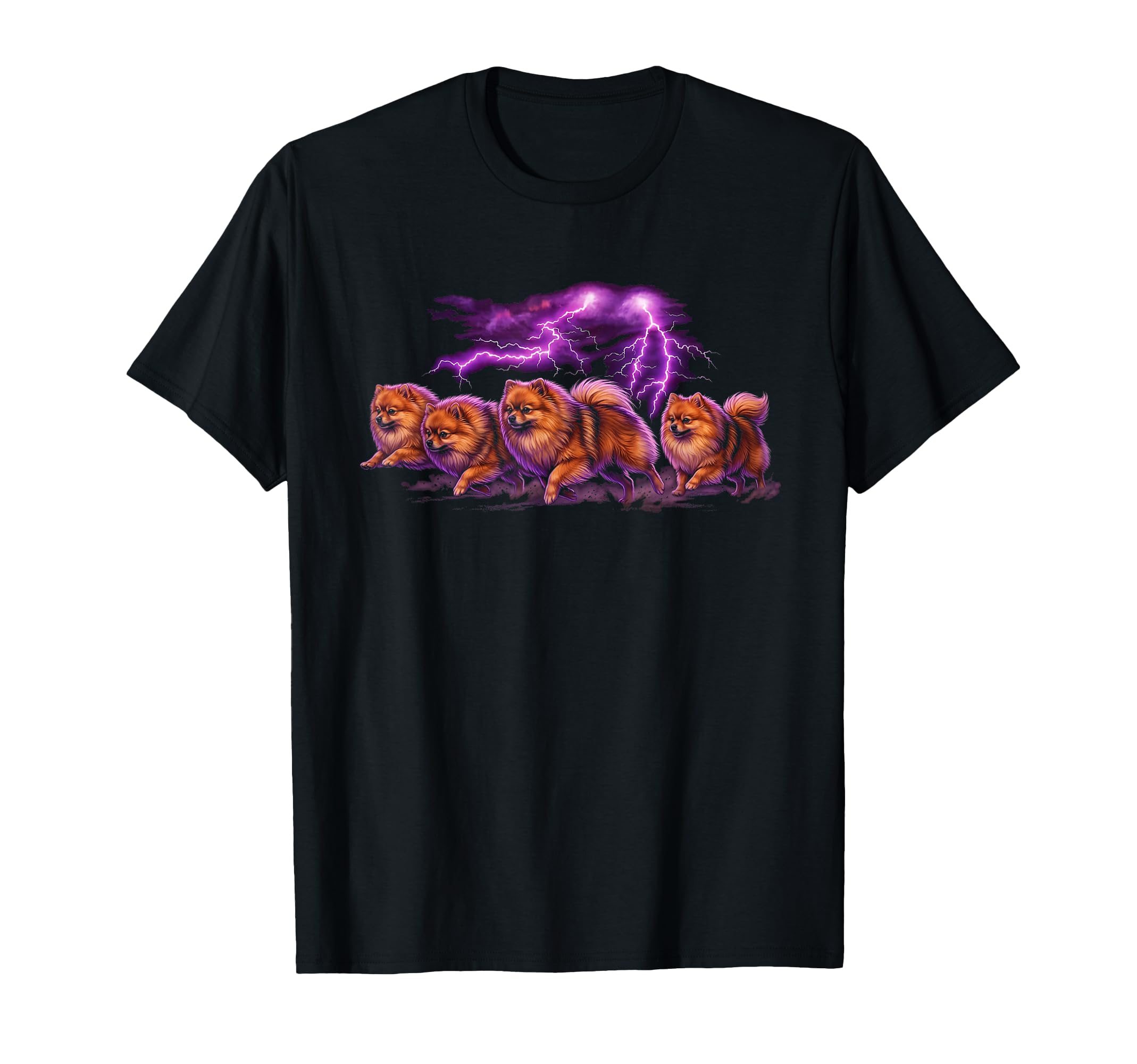 Pomeranian 90S Dog Lover 80S T-Shirt - Custom Art Print Men Women - T-Shirt, Sweatshirt, Hoodie
