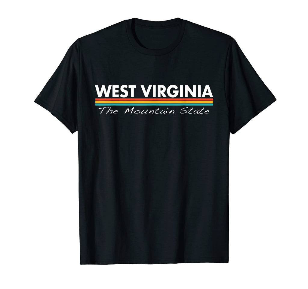 West Virginia Mountain State Stripes T-Shirt - Fun Novelty Design Unisex - T-Shirt, Sweatshirt, Hoodie