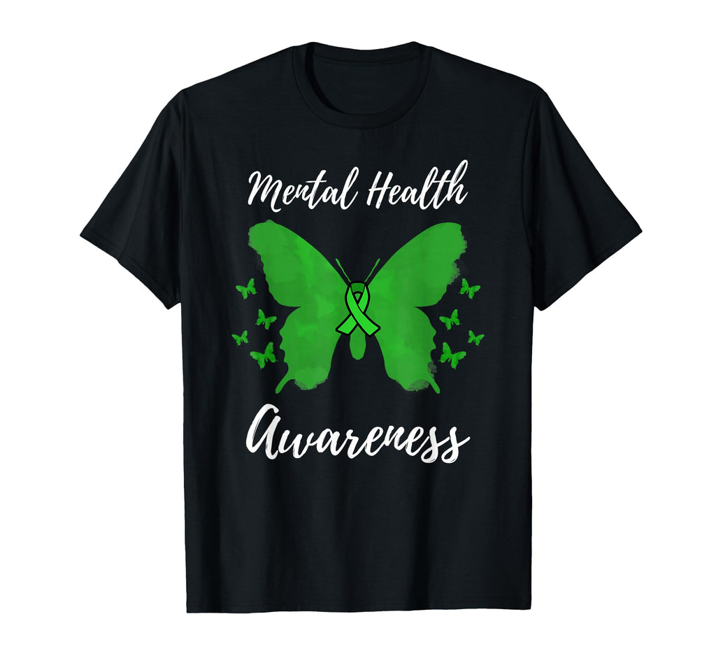 Green Ribbon Mental Health Awareness T-Shirt - Streetwear Style Men Women - T-Shirt, Sweatshirt, Hoodie
