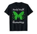 Green Ribbon Mental Health Awareness T-Shirt - Streetwear Style Men Women - T-Shirt, Sweatshirt, Hoodie