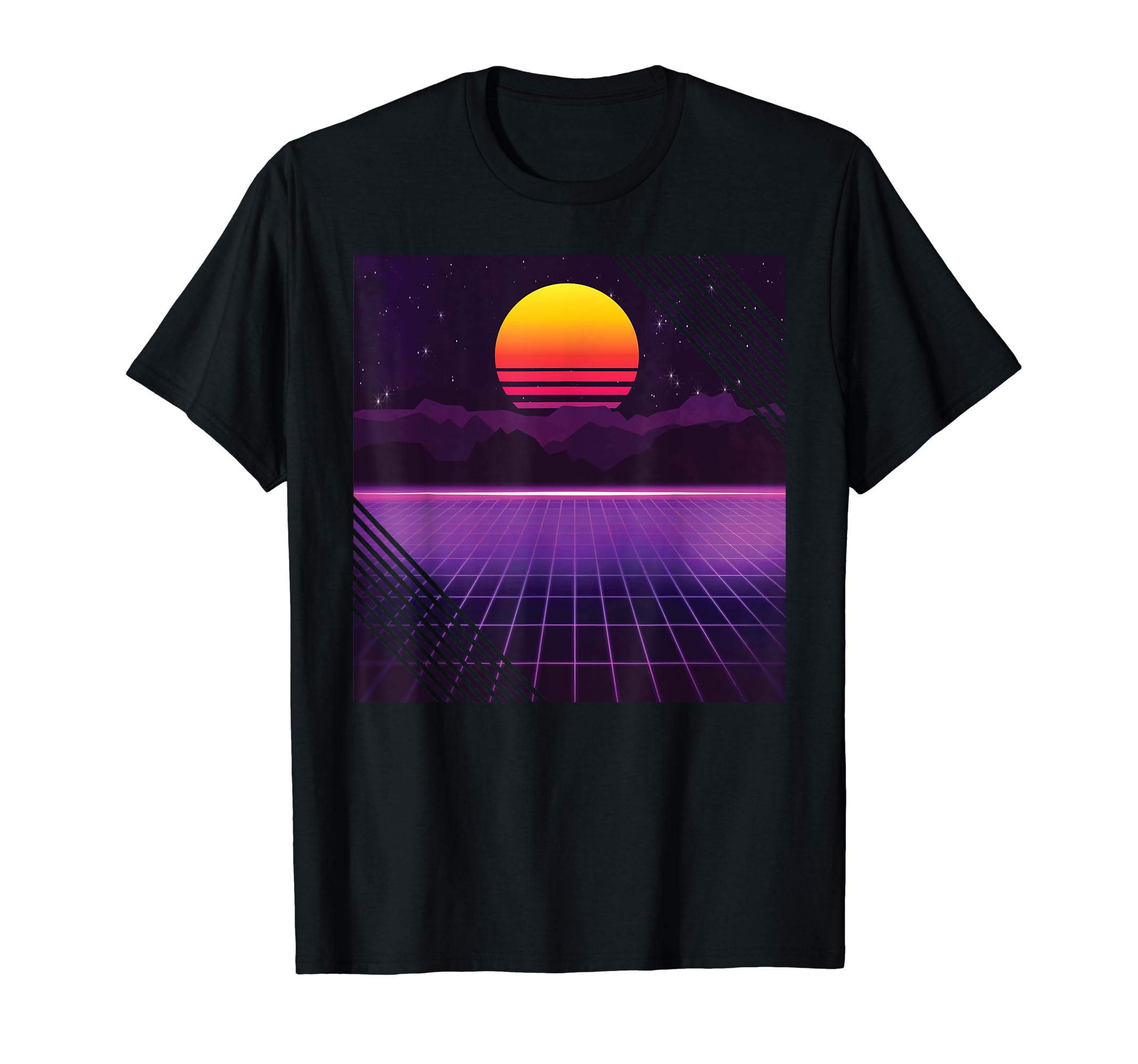 Outrun Synthwave Vaporwave Aesthetic 80S T-Shirt - Graphic Print Unisex - T-Shirt, Sweatshirt, Hoodie