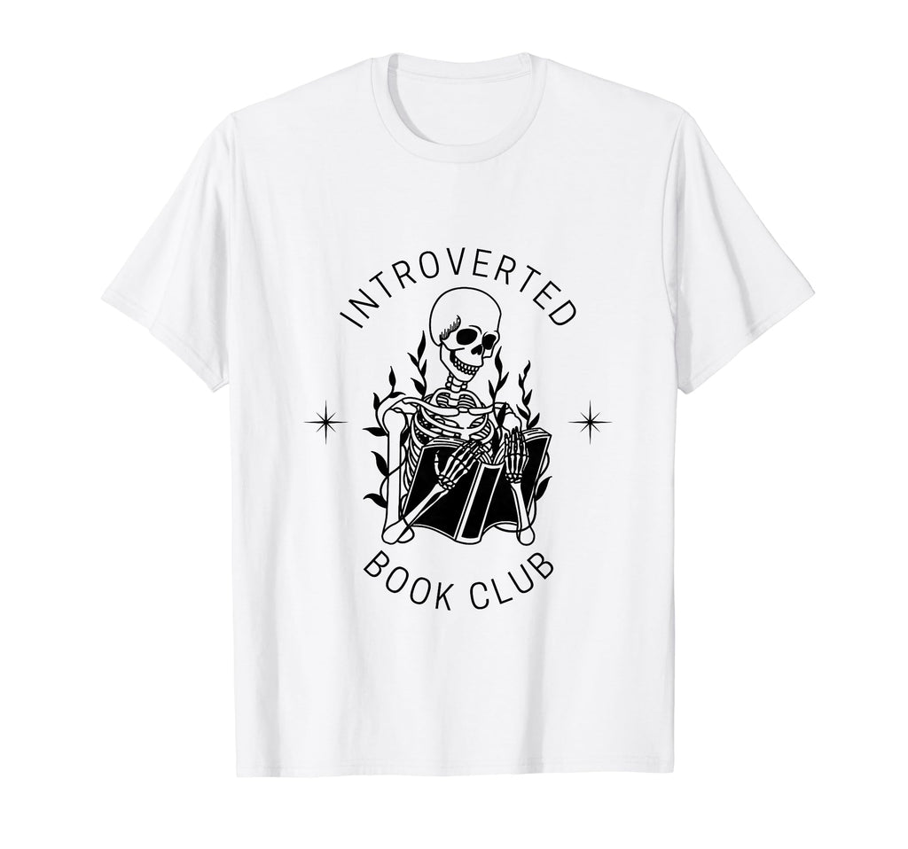 Introverted Book Club Social Club T-Shirt - Casual Everyday Wear Unisex - T-Shirt, Sweatshirt, Hoodie