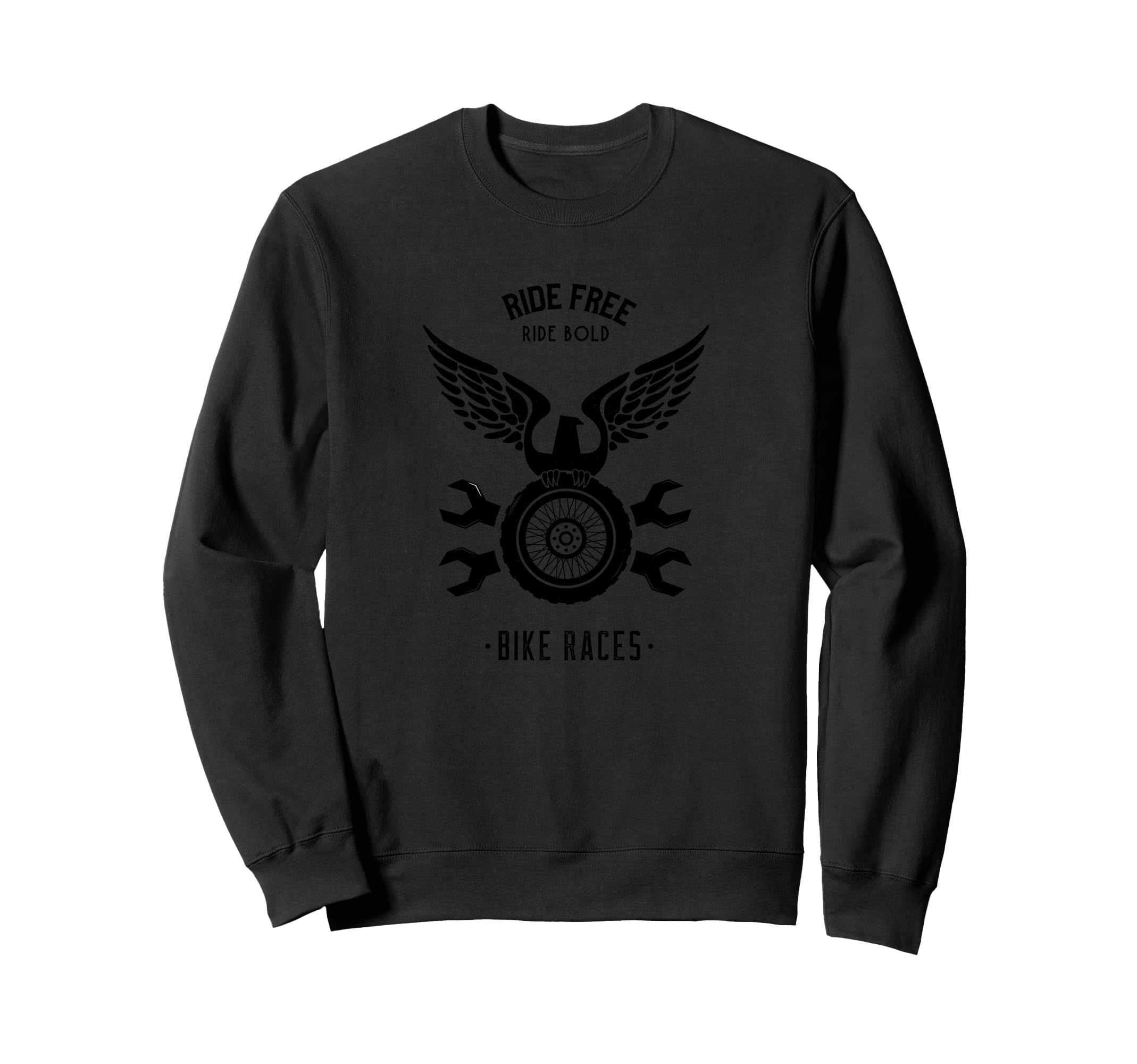 Motorcycle Tires And Wrenches Bike Sweatshirt - Trendy Graphic Men Women - T-Shirt, Sweatshirt, Hoodie