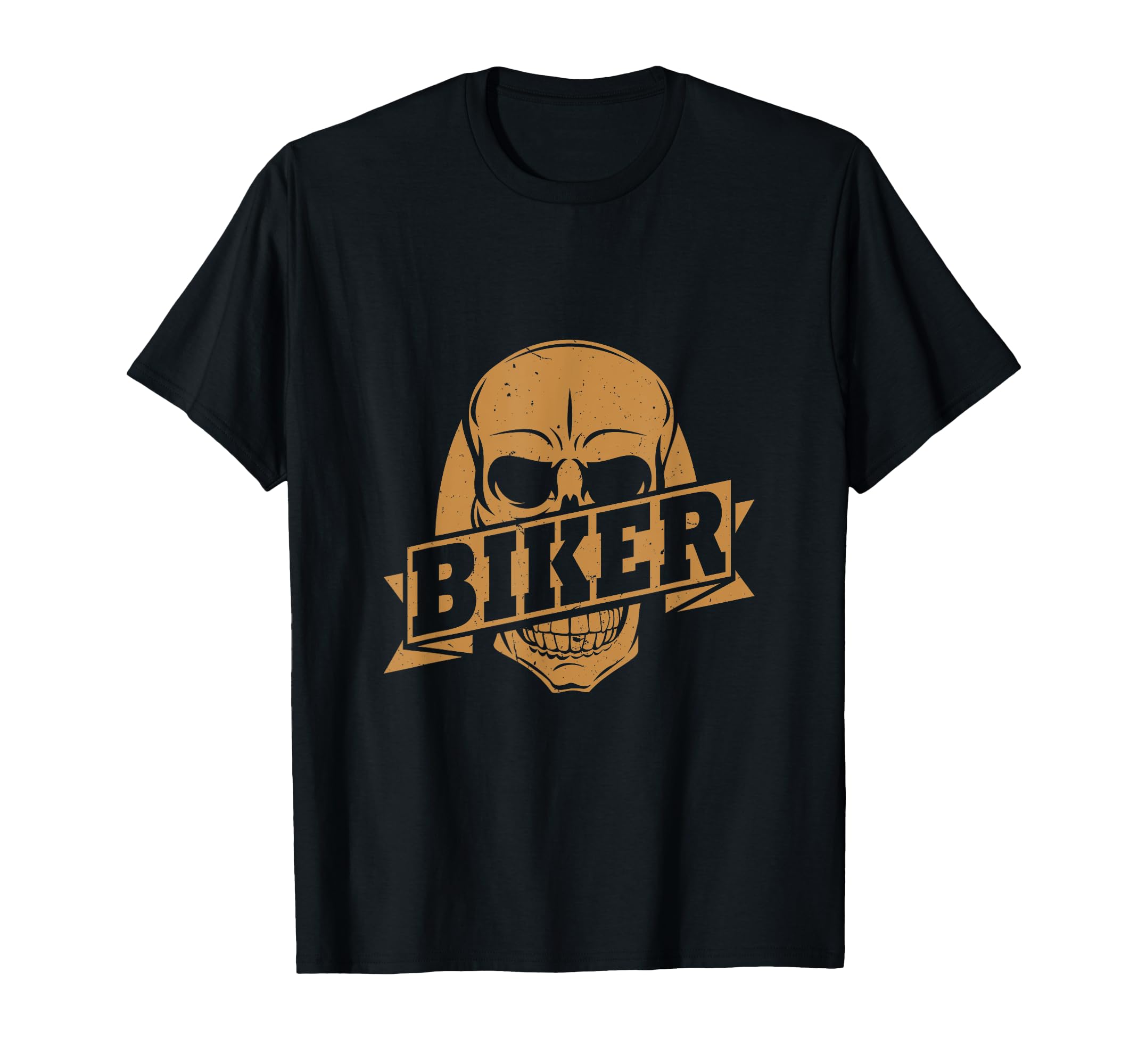Biker Skull Motorcycle T-Shirt - Novelty Apparel for Adults - T-Shirt, Sweatshirt, Hoodie