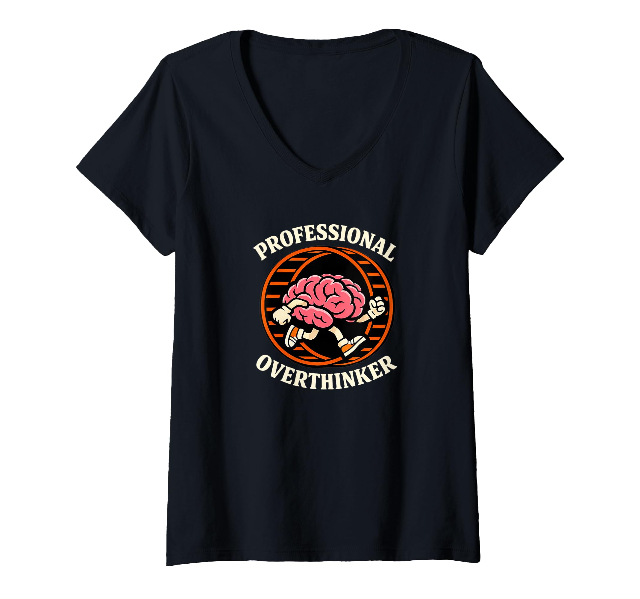 Womens Professional Overthinker Brain T-Shirt - Trendy Graphic for Adults - T-Shirt, Sweatshirt, Hoodie