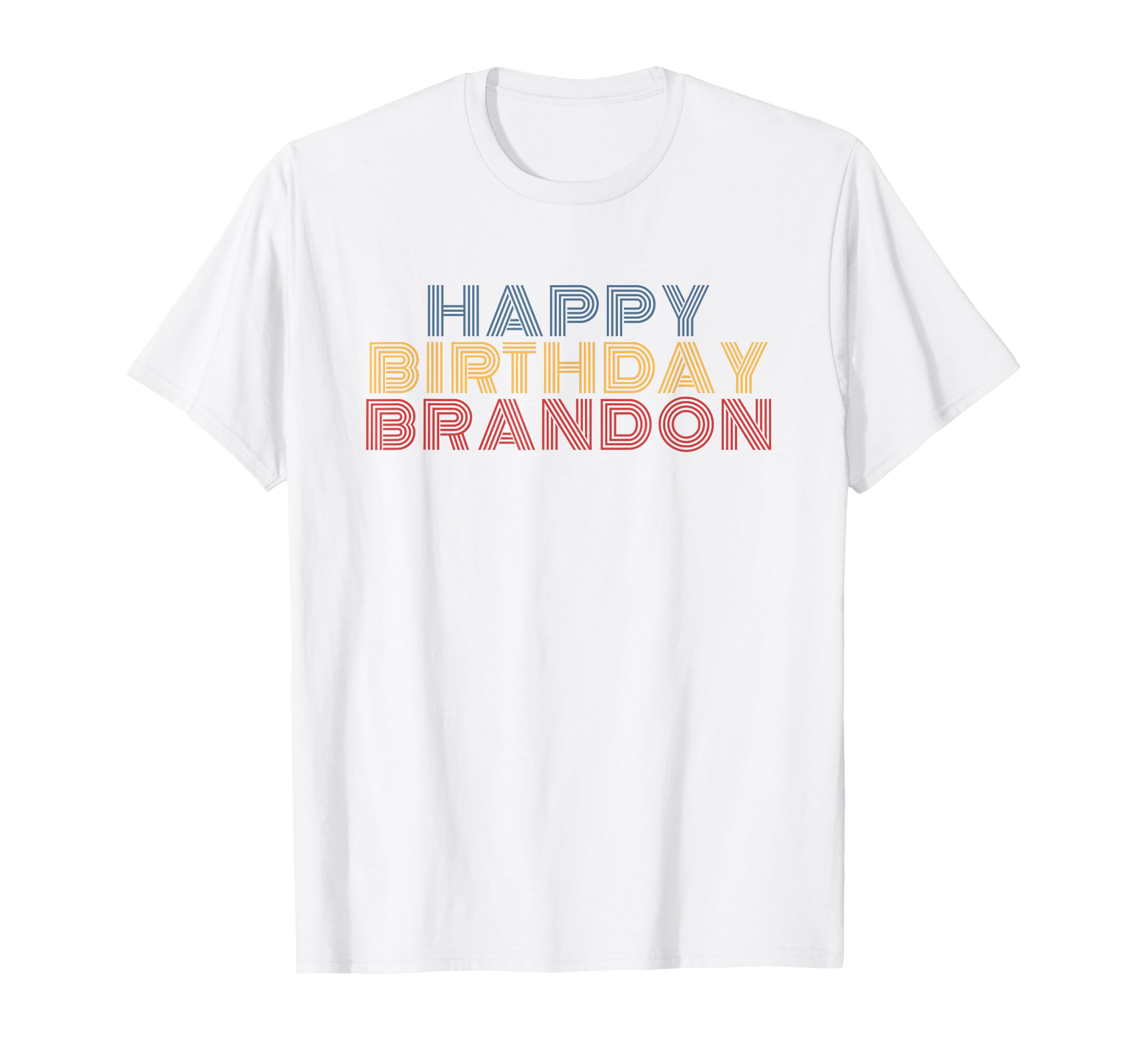 Happy Birthday Brandon Personalized T-Shirt - Streetwear Style for Adults - T-Shirt, Sweatshirt, Hoodie